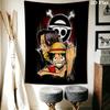Monkey D Luffy Wall Tapestry Aesthetic Wall Hanging Printed Fabric Blanket Decorative Tapestries For Bedroom Living Room Home Decor