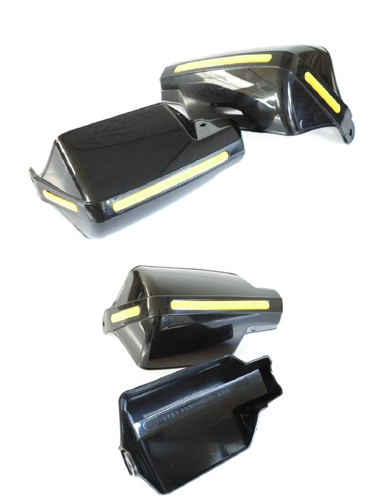 Universal Knuckle Left and Mounting Bracket Set Motorcycle Coldproof Hand Visors Guards, Right, [ADVANTAGE] Windproof, Guards, (Black)