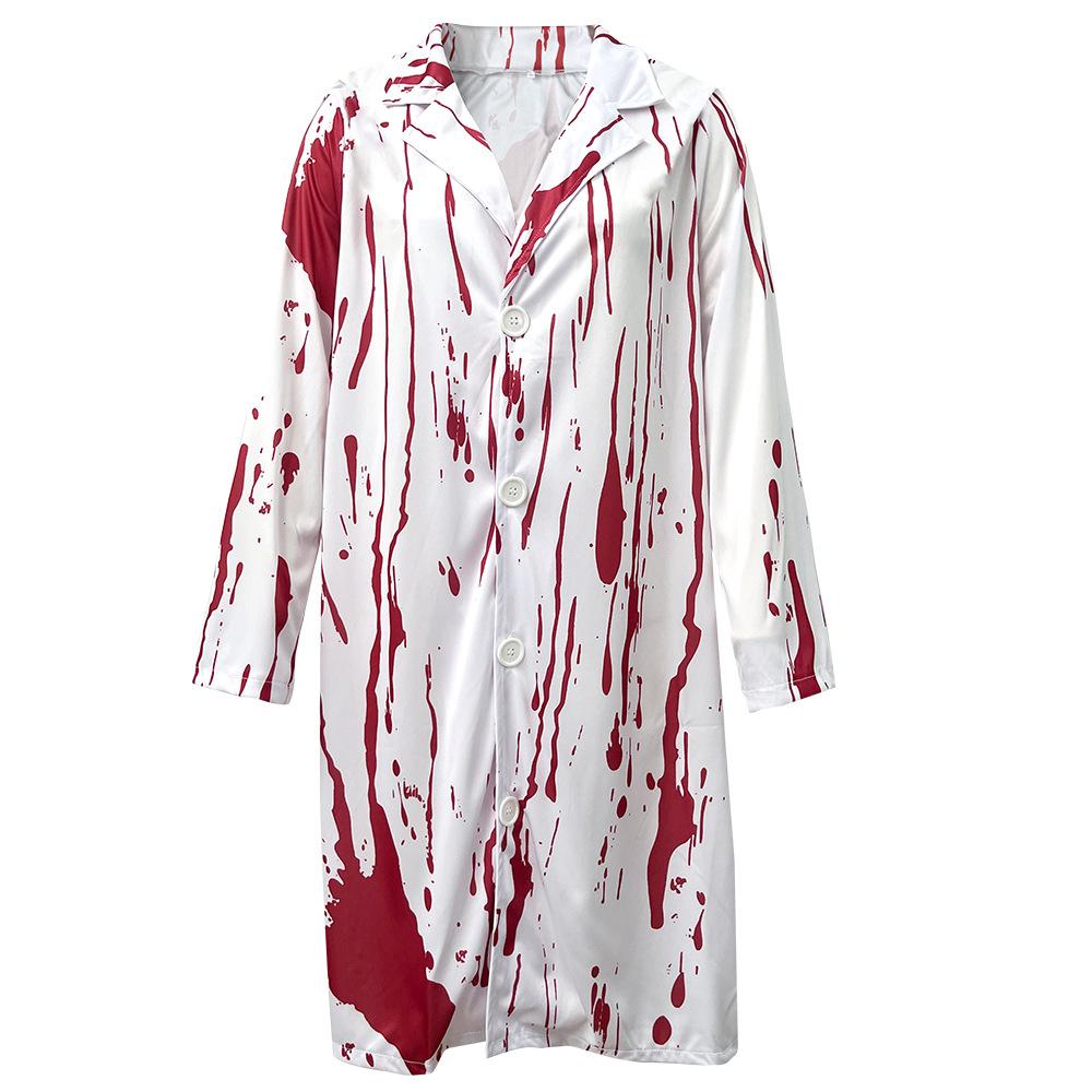 Uniformă petrecere mascate, Uniformă COS cuplu horror medic bărbat Uniformă asistentă medicală horror însângerată Zombie