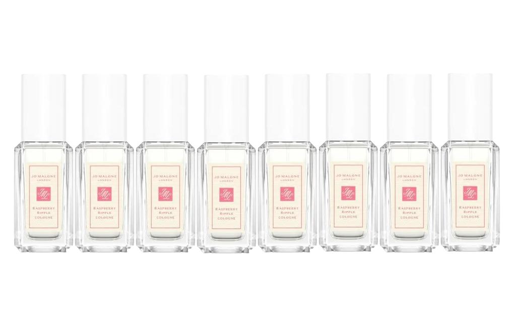 Jo Malone London Summer Raspberry Perfume Sample Pack Eau De Cologne Blackcurrant Bergamot 9ml/10ml
