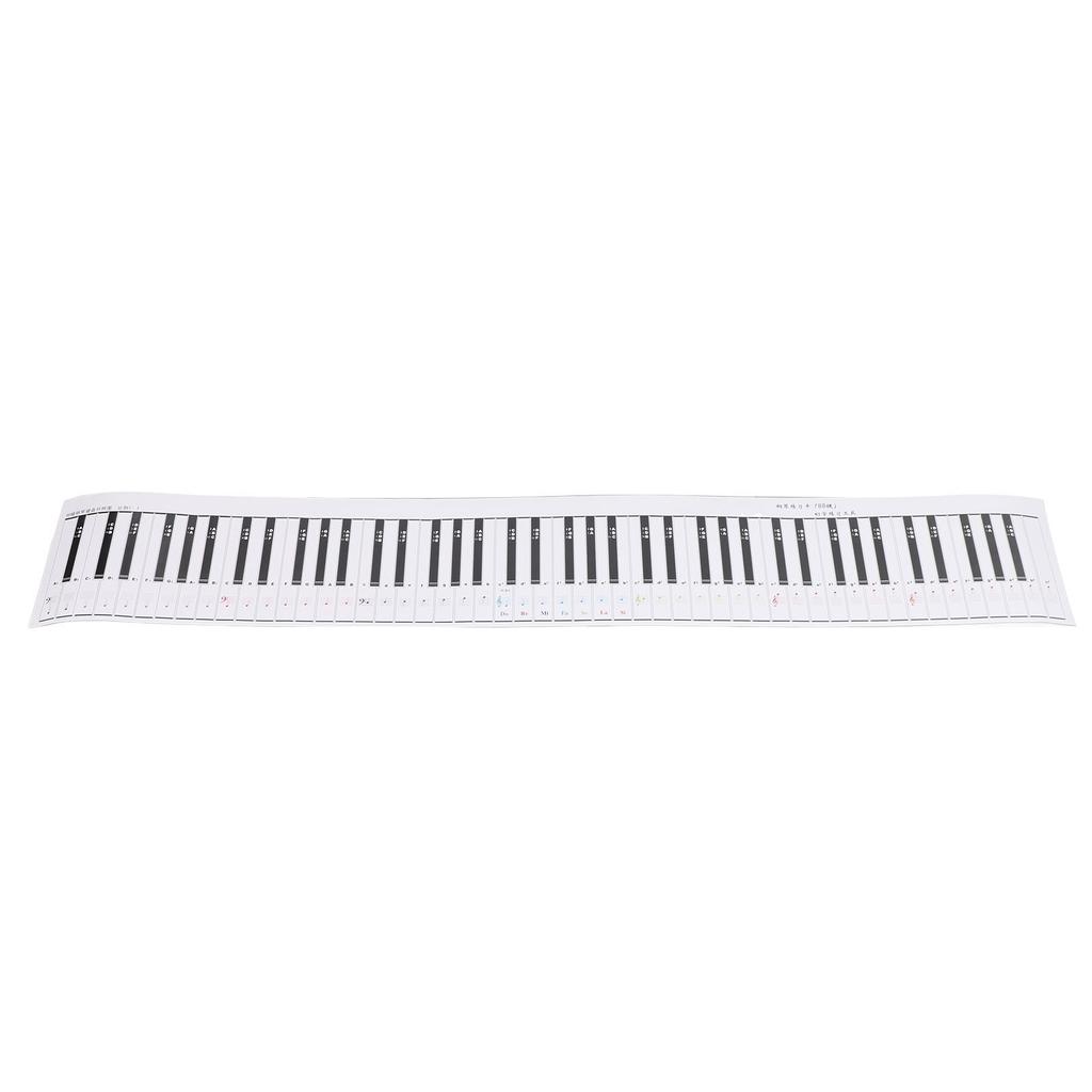 88 Key Piano Keyboard Exercise Note Chart Fingering Practice Label Music Notation Guide Chart for Beginners and Students