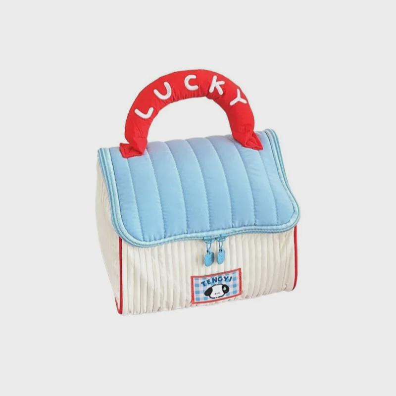 Schicke Kosmetiktasche in Hausform mit hoher Kapazität und elegantem Design