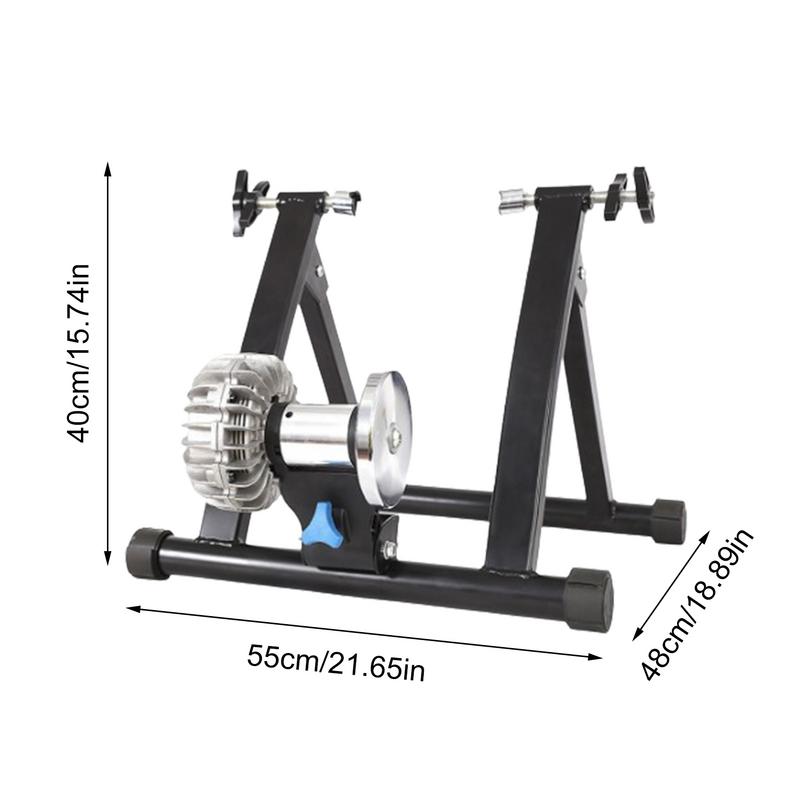 Bike Trainer Stand For Indoor Riding Portable Foldable Magnetic Stainless Steel Indoor Trainer Stationary Exercise With Noise