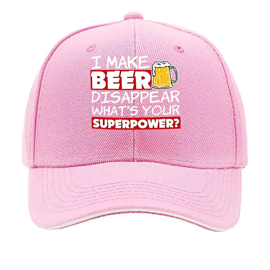 Fun I Made Beer Disappear Printed Adjustable Distressed Hat Casual Outdoor Hat Great Gift for Be Sandwich Baseball Cap
