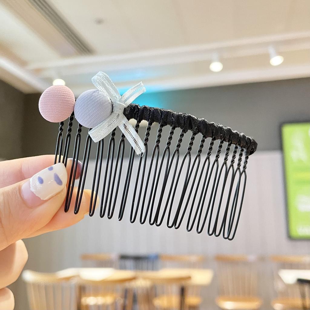 Mode Kinder Haarnadel Kleine Mädchen Pony Gebrochenes Haar Haarnadeln Mädchen Candy Farbe Süße Nette Einsatz Kamm Frauen Haar Zubehör