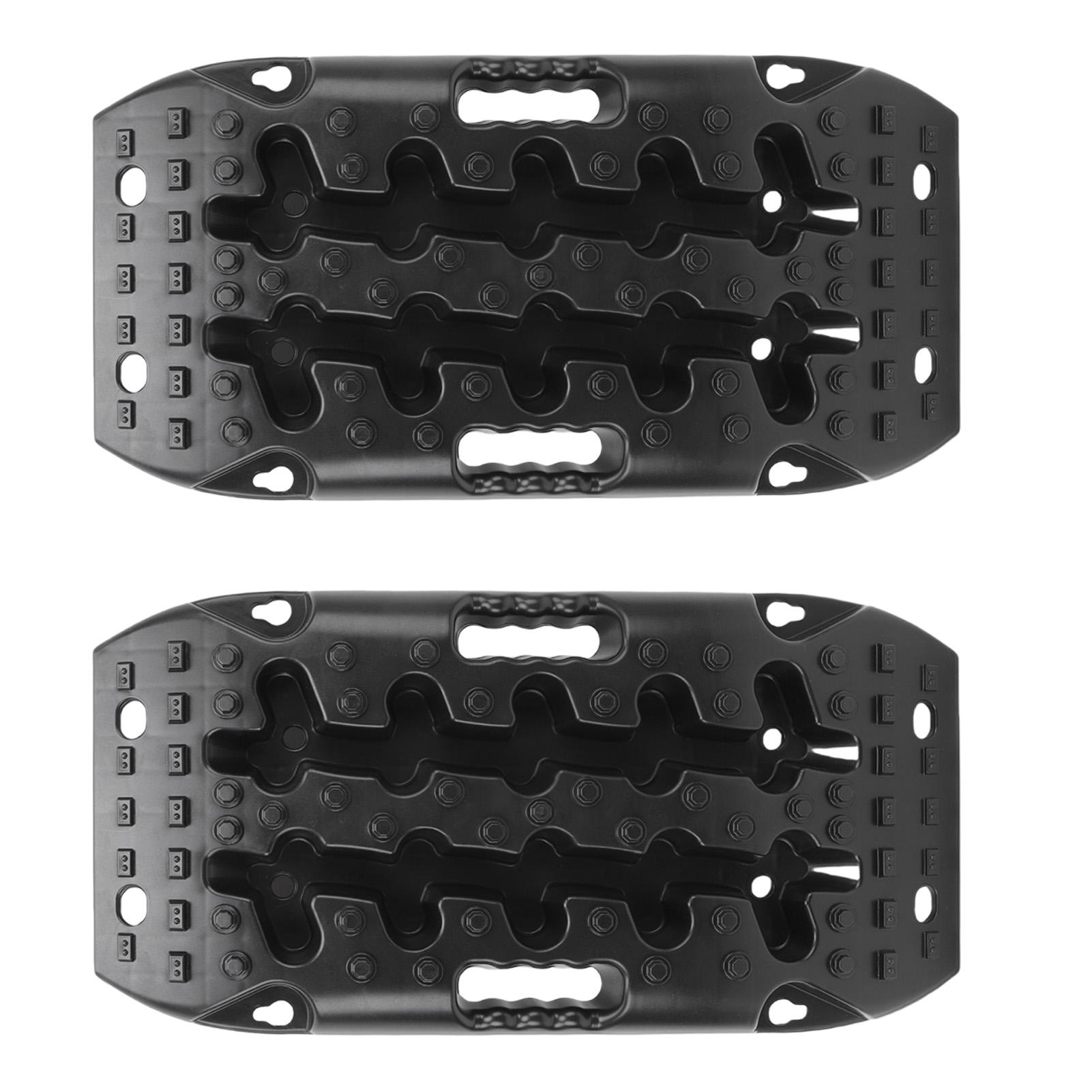 

1 пара внедорожных траков черного цвета, короткие траки для восстановления, тракшн-маты, мини-накладки для сцепления с грязью, песком, снегом для автомобилей