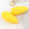 Stress Relief Peanut Burger Corn Toy Squeeze Silicone Elastic Anti-Fatigue Adult Kids Decompression Partner Office School Relax 3pcs