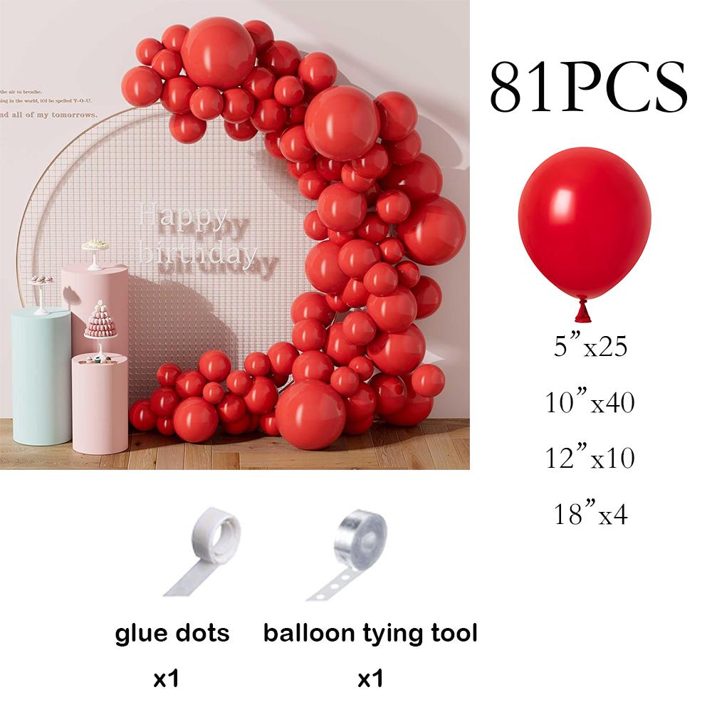 

Christmas Wedding Balloons Garland Red Balloon Arch Kit Baby Shower Wedding Anniversary Xmas Home Party Valentine Day Decoration As Picture