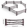 10Pcs Farmhouse Decoration Miniature Scene Fences Set for Doll House Furniture DIY Role for Play Accs Kids Interaction F