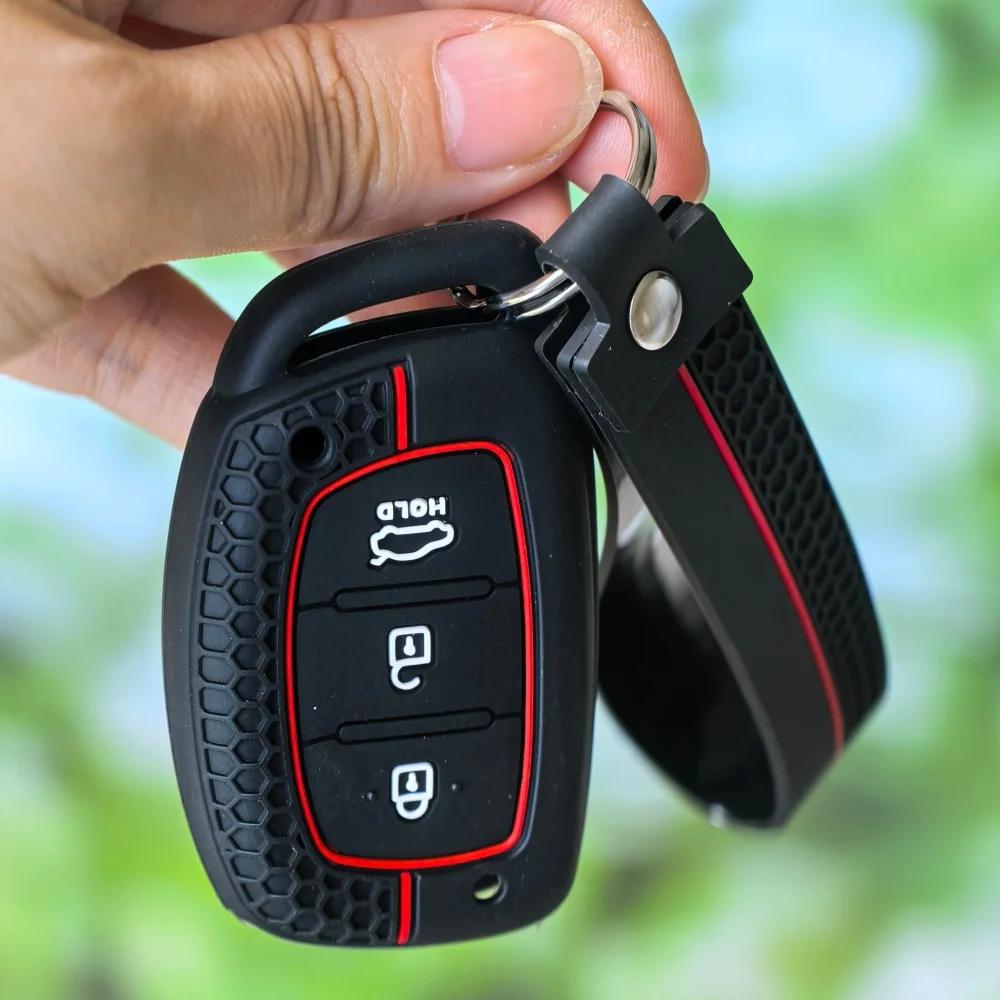 Silikon Schlüsselanhänger für Hyundai Ix35 Grand I10 Elantra 2017 Tucson Sonata Ix25 I20 Creta Santa Fe GLS Reina Schlüsselabdeckung Hülle