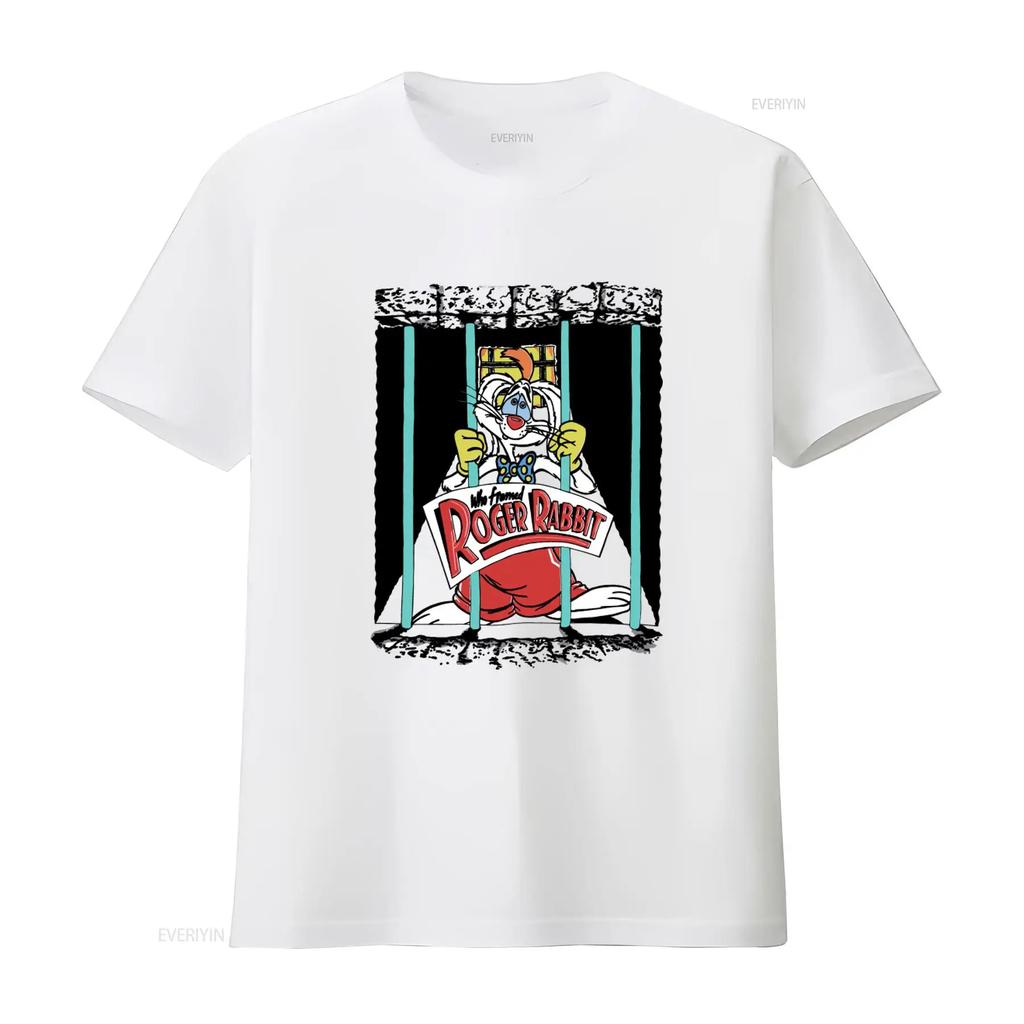 Who Framed ROGER RABBIT Cartoon Print T Shirt for All Sizes S 4XL Retro Top For Everyday Wea