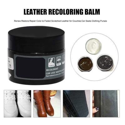 50ml Car Seat Sofa Bag Leather Repair Cream Color Renew Balm Coloring Agent