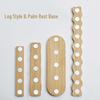 Nail Art Display Stand: Original Wood Base with Magnetic Nail Holders for Practice and Display
