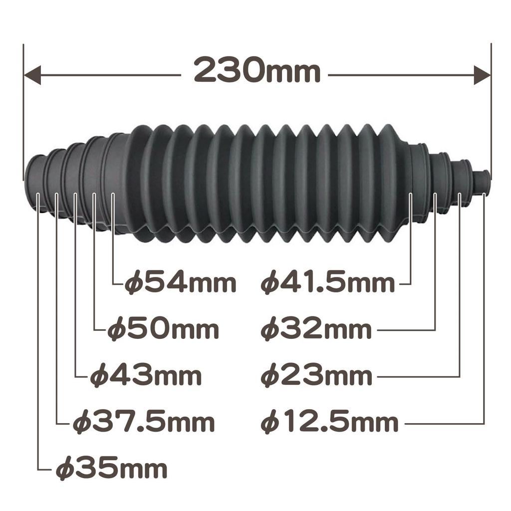 Steering Rack Boots Universal Gearbox Tie Rod End Rack End Dust Boots A93