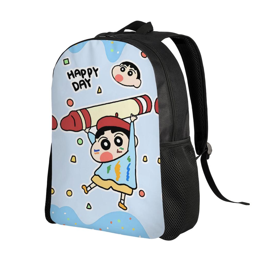 Crayons Shins Chans Travel Backpack Men Women School Computer Bookbag Cartoon College Student Daypack Bags