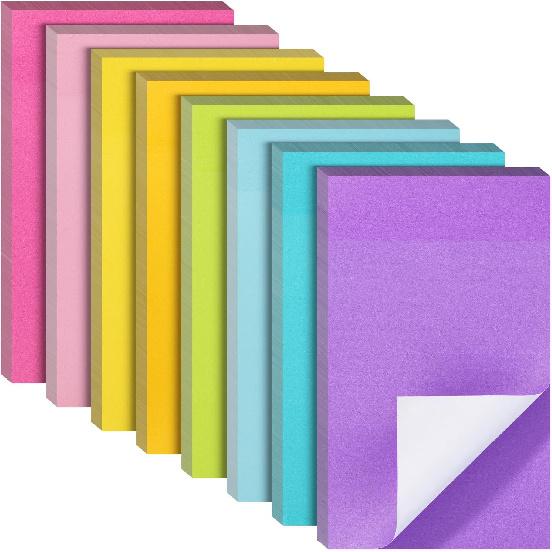 Mr. Pen- Sticky Notes, 3”x5”, 8 Pads, 640 Sheets, Colorful Large Sticky Notes