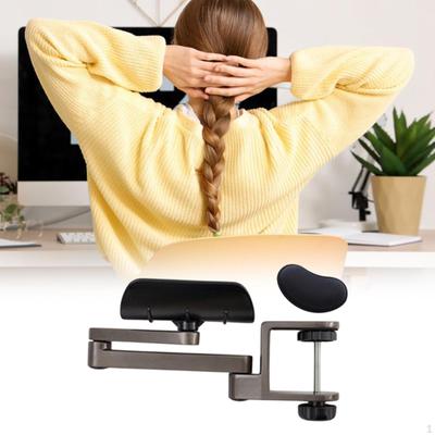 Bureau Verstelbare Armleuning Onderarmsteun Ergonomisch Ontwerp met Muismat Lichtgewicht Tafel