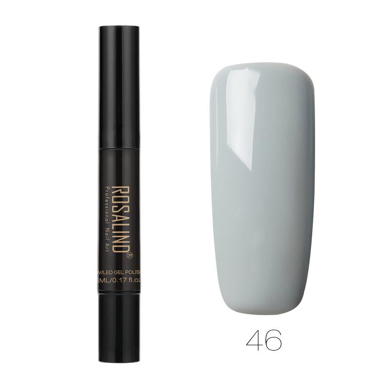 ROSALIND Lac de unghii cu gel 5ML 01-58 Soak Off Top White Nail Brush Pen Nails Art Gel UV semipermanent