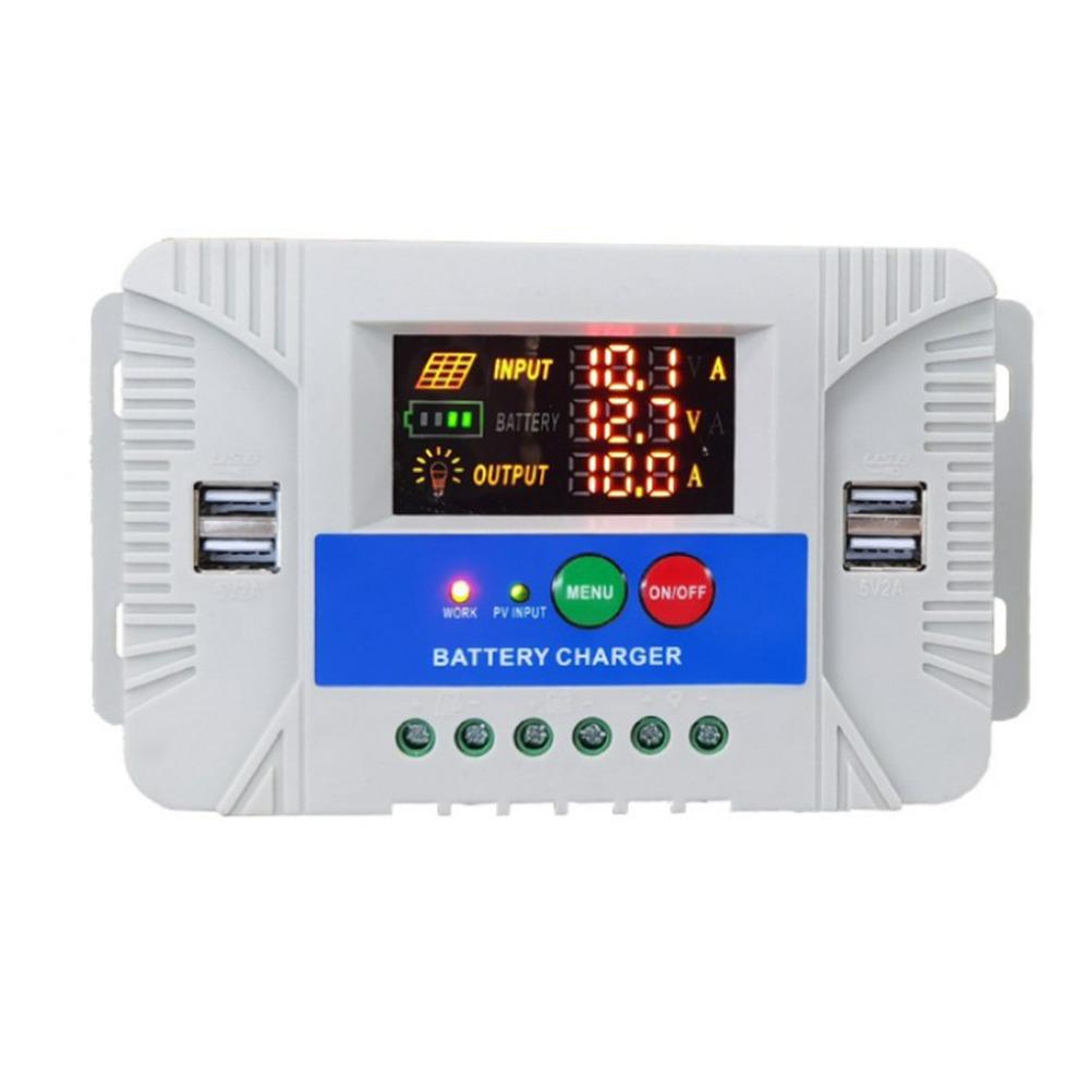 AUTO Battery Voltage 20A Solar Controller Multi Battery Compatibility Solar Controller LCD Display Solar Regulator