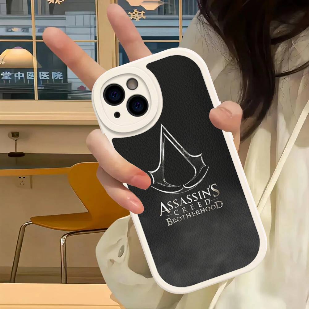 A-Assassin S -Creed Gaming Phone Case For IPhone 16 15 14 13 12 11 Pro Max Plus Leather Cover
