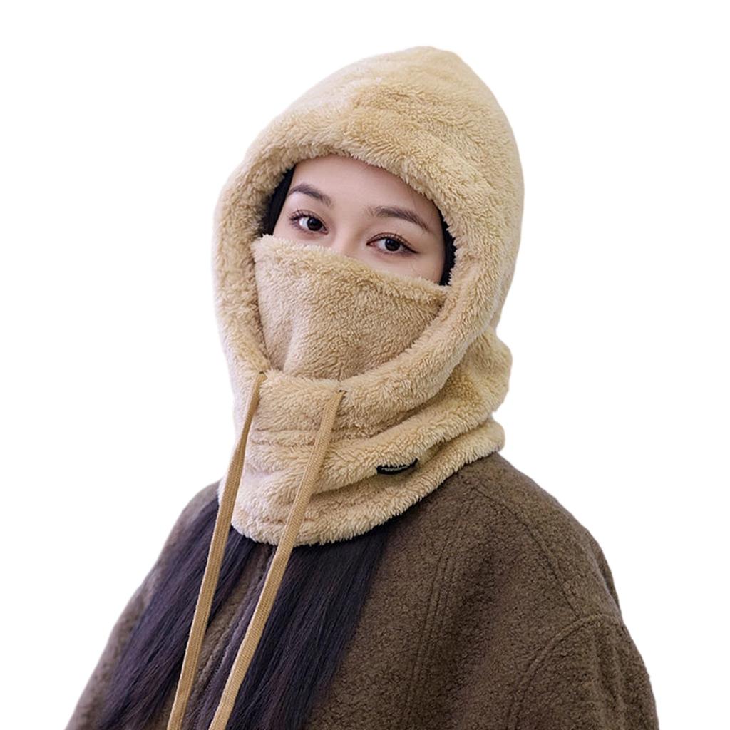 Balaclava Warm Hat Earflaps Warm Trapper Hat for Skiing Skateboarding Thick Windproof Ushanka Hat for Cold Weather