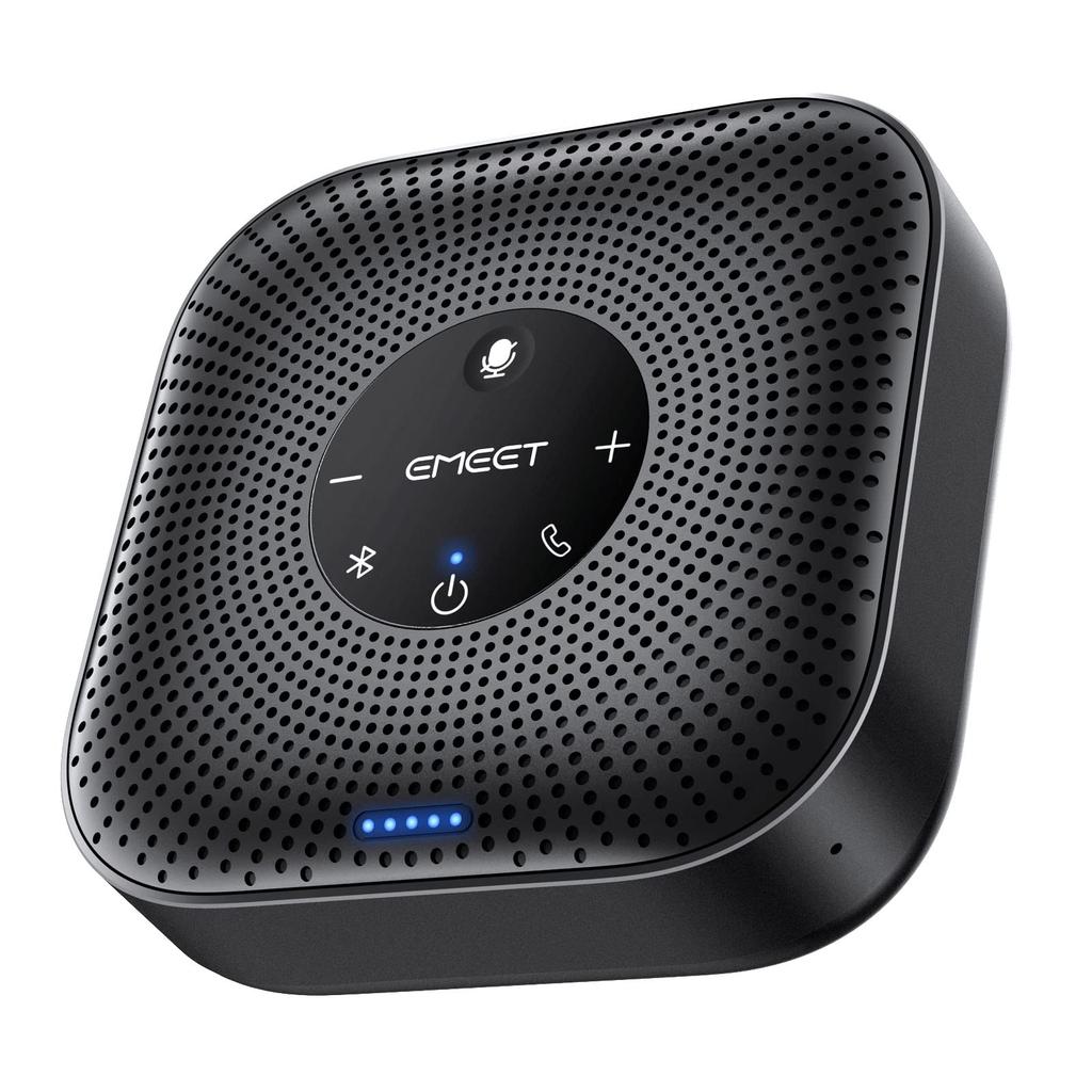 EMEET M0 Plus Speakerphone for Bluetooth 4 AI Omnidirectional Echo and Noise Supports up to 16 Compatible with and Other Calling for Online and