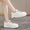 CRLAYDK Classic Women's Sneakers Casual Skateboard Walking Shoes Platform Ladies PU Leather White Height Increase  Tennis