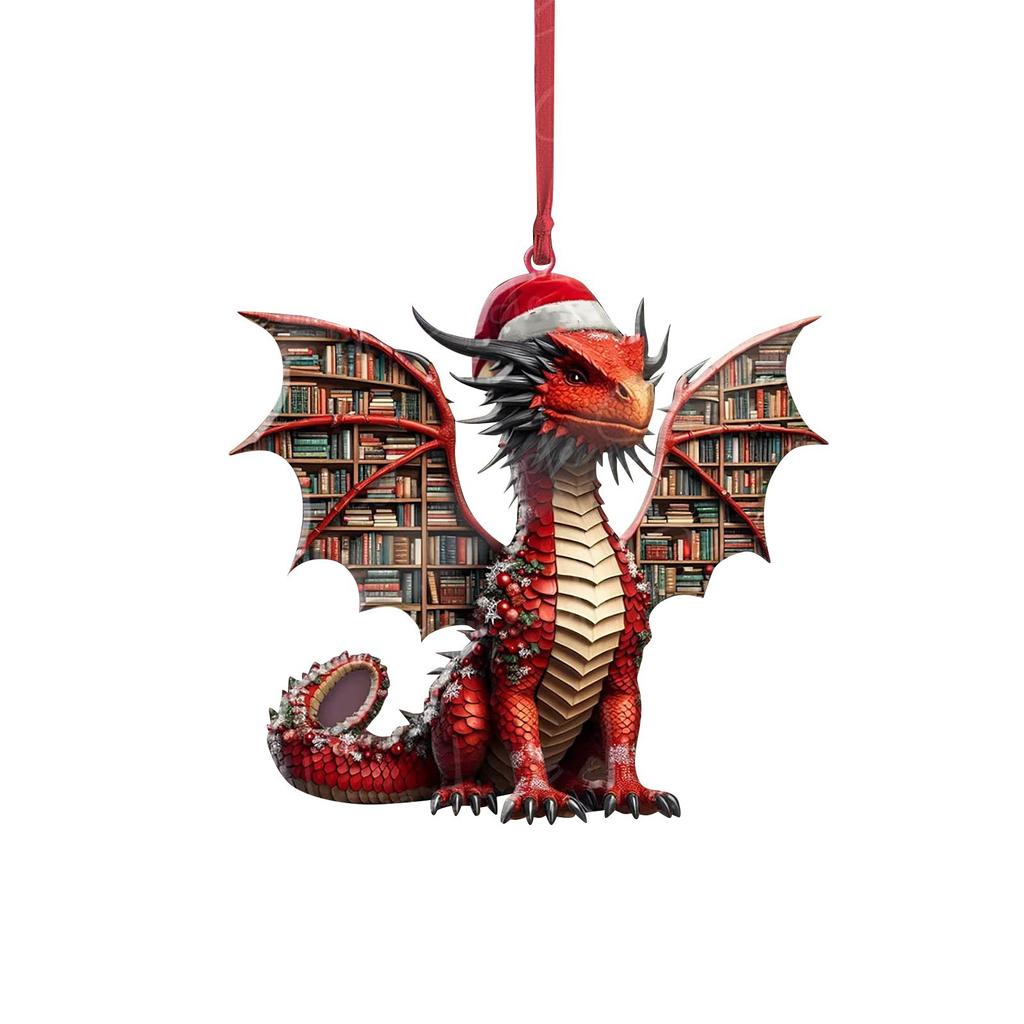 Cartoon Box Horse Pendant Popular Series Chain Christmas Tree Pendant Gift Christmas Decoration