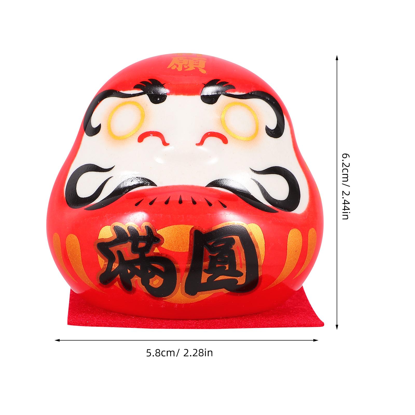 

Ceramic Ornament Japanese Lucky Sculpture Car Interior Dashboard Decor Prosperity Good Luck Charm Compact Miniature