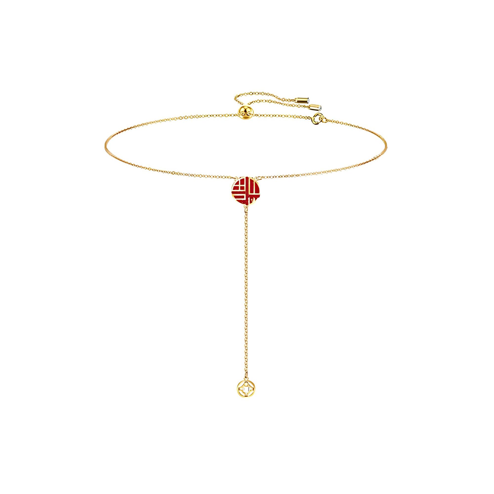Swarovski Full Blessing Necklace Women necklace Gold 5539899 Gold