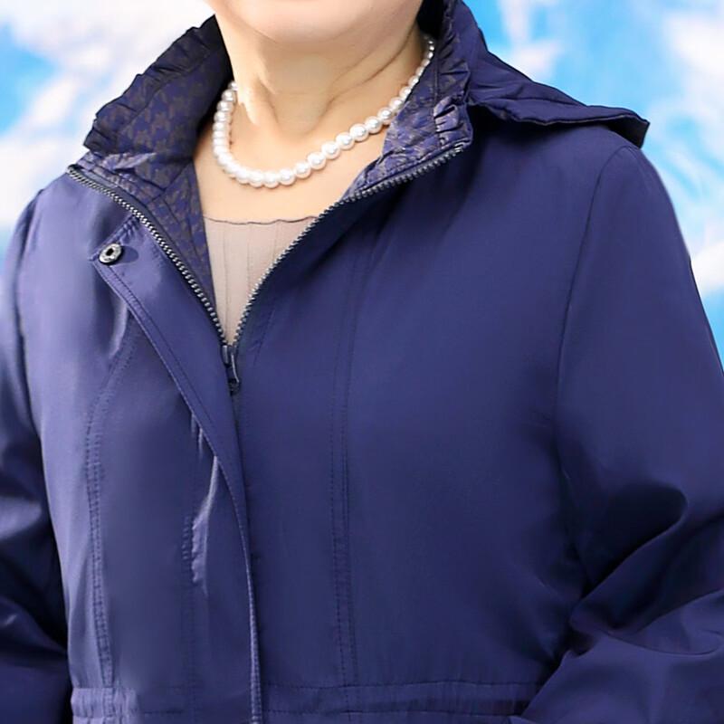 SIFONE Women's Casual Hooded Zipper Trench Coat