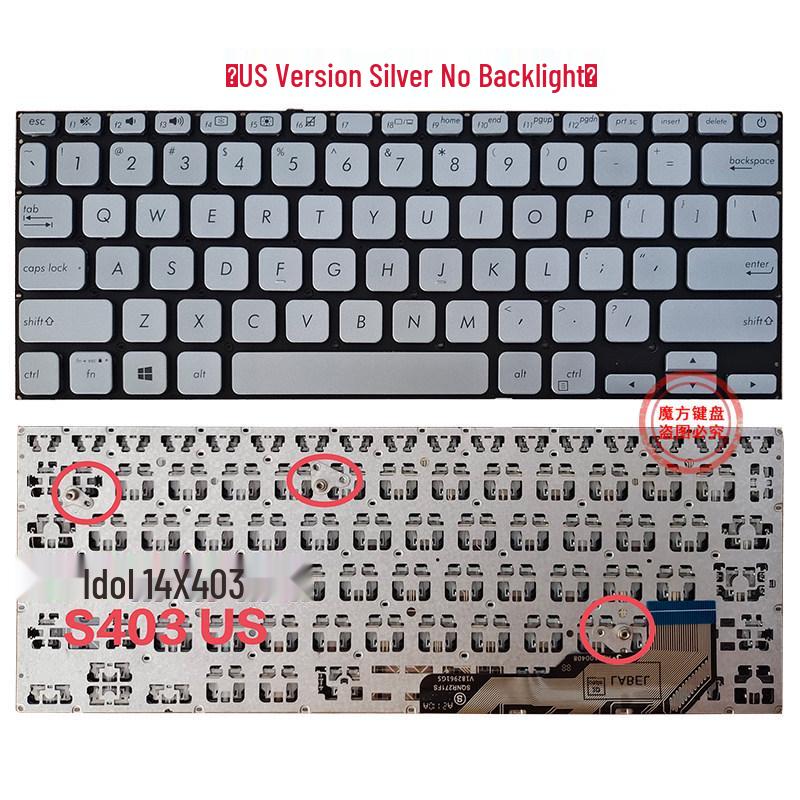 

Compatible ASUS ADOL14FA/QC Idol a-dou 14 2019 S403F A403F X403JA Keyboard.