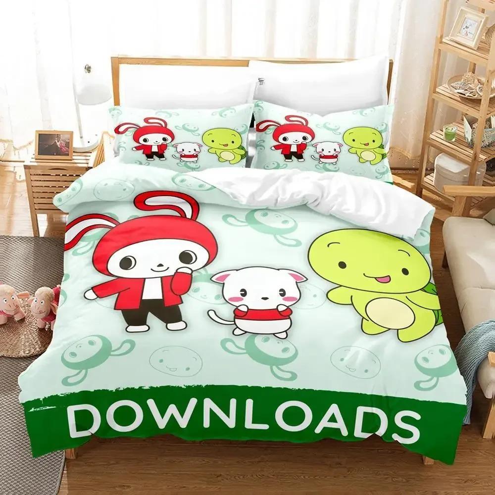3D Geprint Schattig Jj Mikey Maizen Beddengoed Collecties Exquisiet Beddengoed Set Dekbedovertrek Beddekenset Luxe Verjaardagscadeau 135X200cm-2pcs