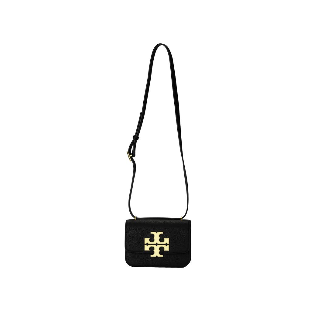 Tory Burch Eleanor Double T Logo Flap Magnetic Closure Crossbody Shoulder Bag Women Bags Black 155671-001