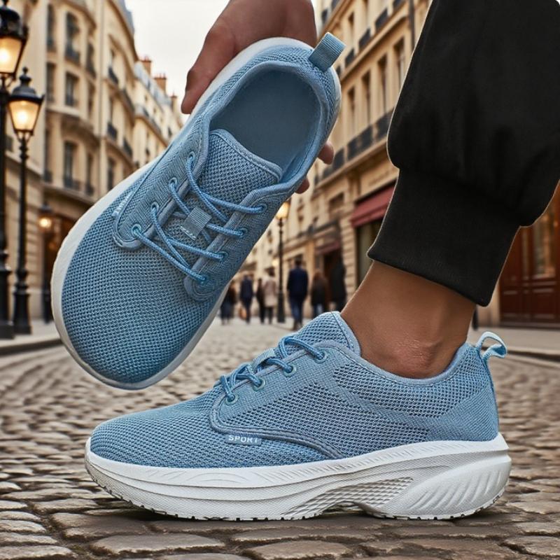 

Wide Toe Platform Men Shoes Breathable Mesh Knitted Soft Soled Running Shoesmultifunctional Fashionable Outdoor Sneakers for Men 36