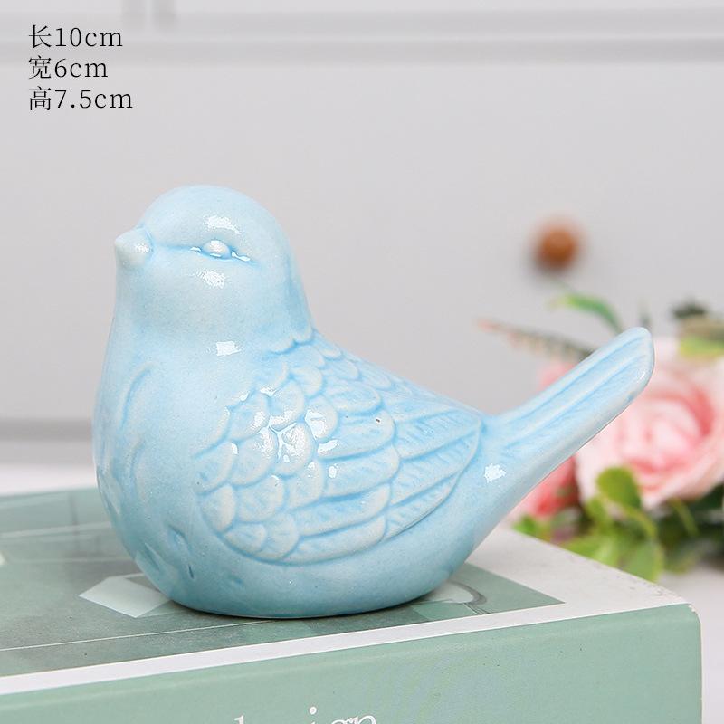 Cute Ceramic Bird Ornaments Simulated Accessories Home Ceramic Ornaments Decorations