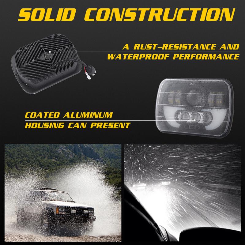 300W 7 Inch 30000LM LED Headlight for Off-road Truck Vehicle