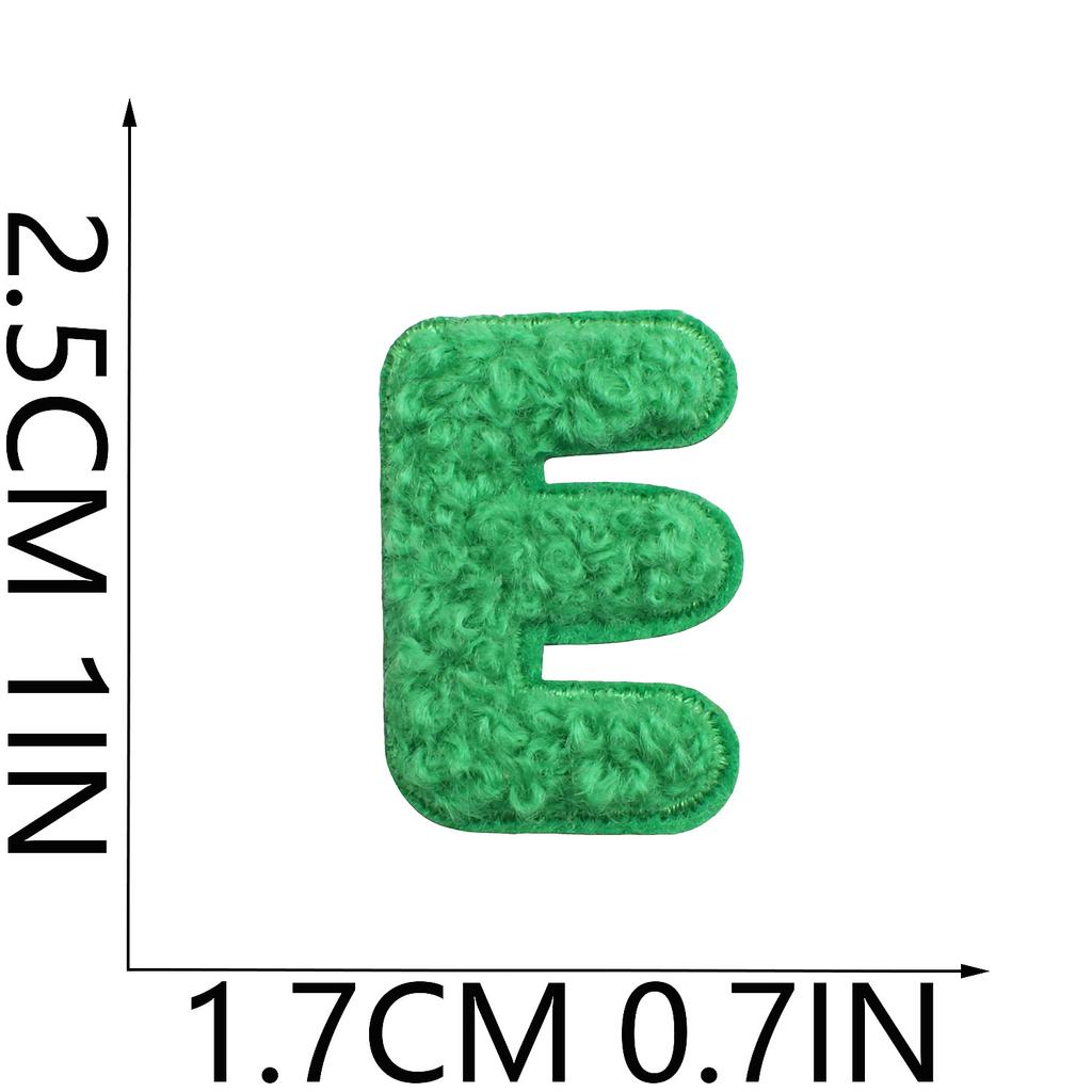 Towel Embroidery English Alphabet Embroidery Cloth Sticker Small Number Patch Sticker Bag Decoration Chenille Embroidery Label Ironing
