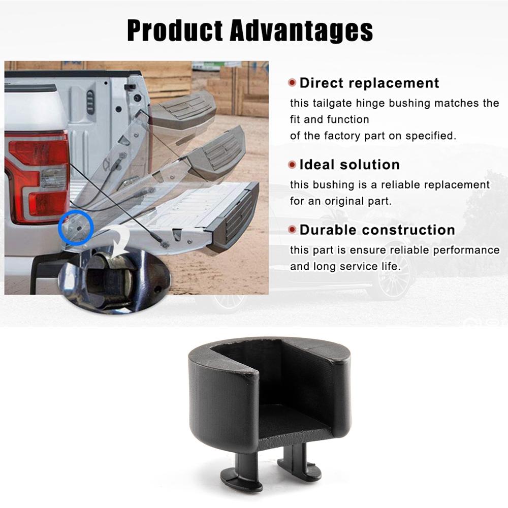 4 buc. Kit de inserții pentru bucșa pivotantă a balamalei hayonului, potrivit pentru camioane Dodge Ram pentru Ford seria F