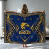 Coperta in Flanella con Stampa West Coast Eagles Alta Qualità Calda Confortevole Coperta per Tutte le Stagioni Perfetta per Regali Decorazioni per la Casa