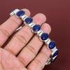 Faceted Blue Sapphire Bracelet Dainty Jewelry 925 Sterling Silver Bracelet Gemstone Handmade Jewelry Adjustable Chain Bracelet Gift For Wife