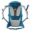Decathlon 28L Hiking Solid Colour Multifunctional Outdoor Bag Polyester Blue Unisex for Couples