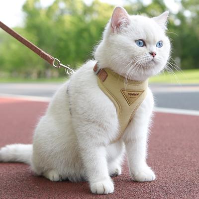Kat Puppy Buiten Wandelbenodigdheden Mode Huisdier Tuigje en Lijn Set voor Kleine Honden Katten Ademend Duurzaam Kittens Tuigjes