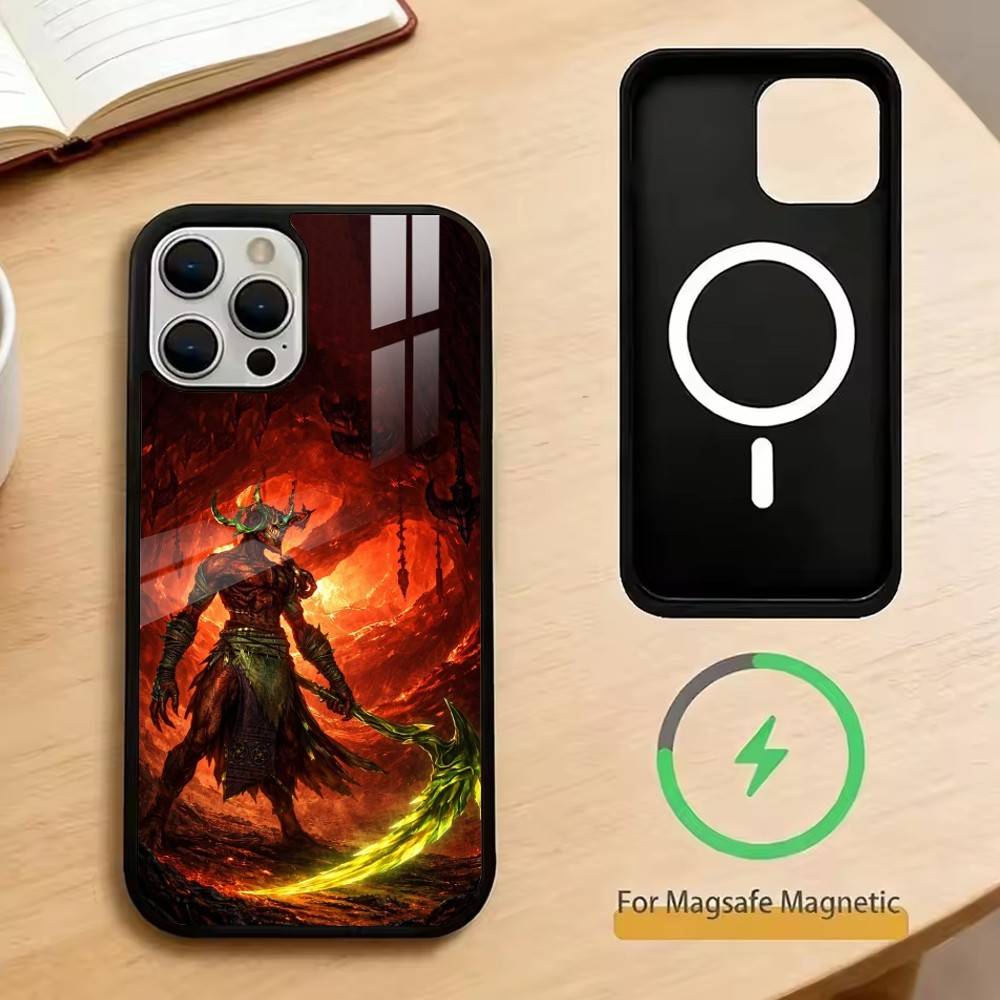 

GRIME Phone Case For iPhone17,16,15,14,13,12,11 Plus,Pro Magnetic For Magsafe Wireless Charging iPhone15