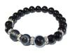 Powerful Protection from Eye Onyx Power Stone Bracelet for Natural AAA Also Purification Set with Pebbles and Quartz Size 18cm Evil God's (Titan's