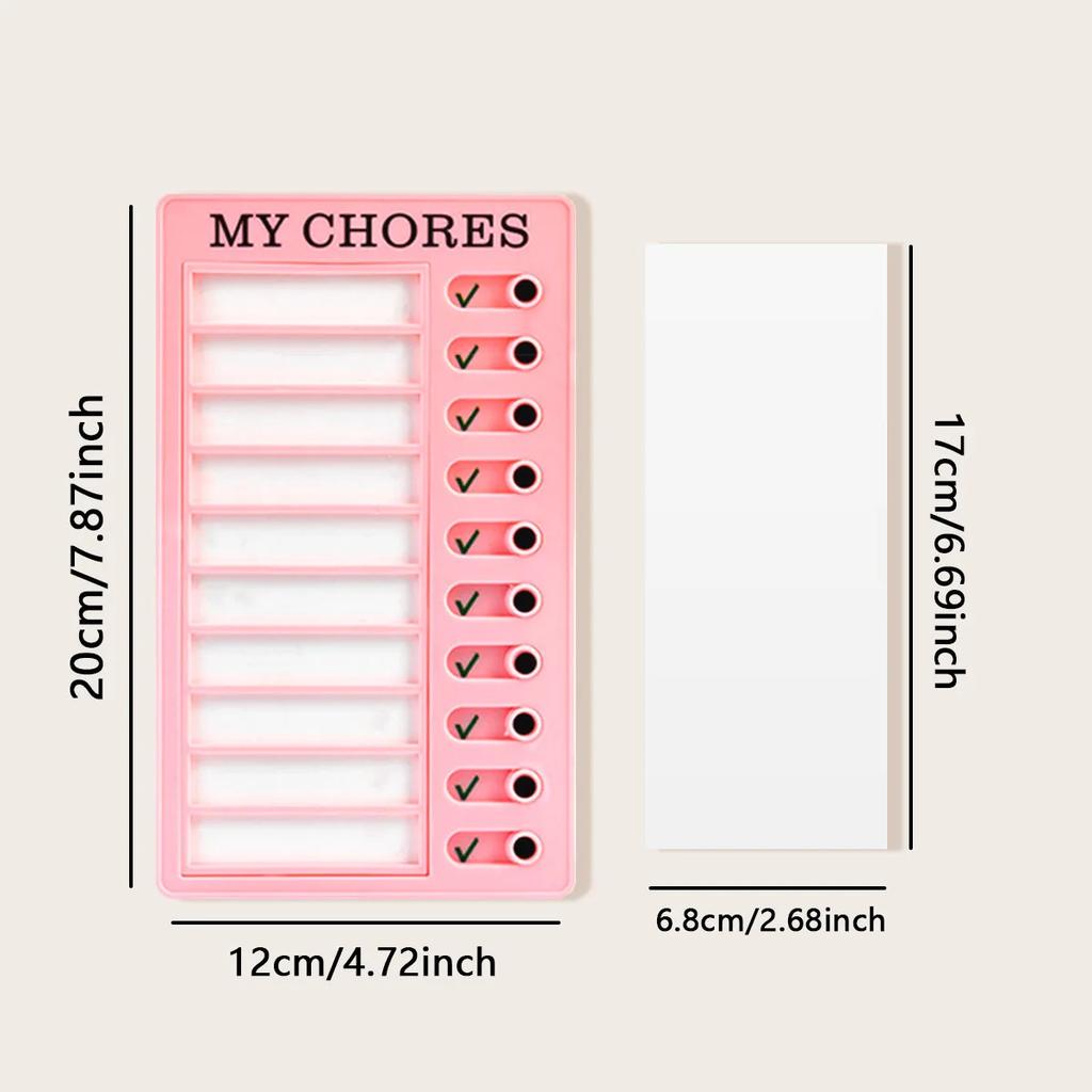 1PC - Time Planning Self disciplined Clock In Replaceable DIY Daily Plan Completion Form