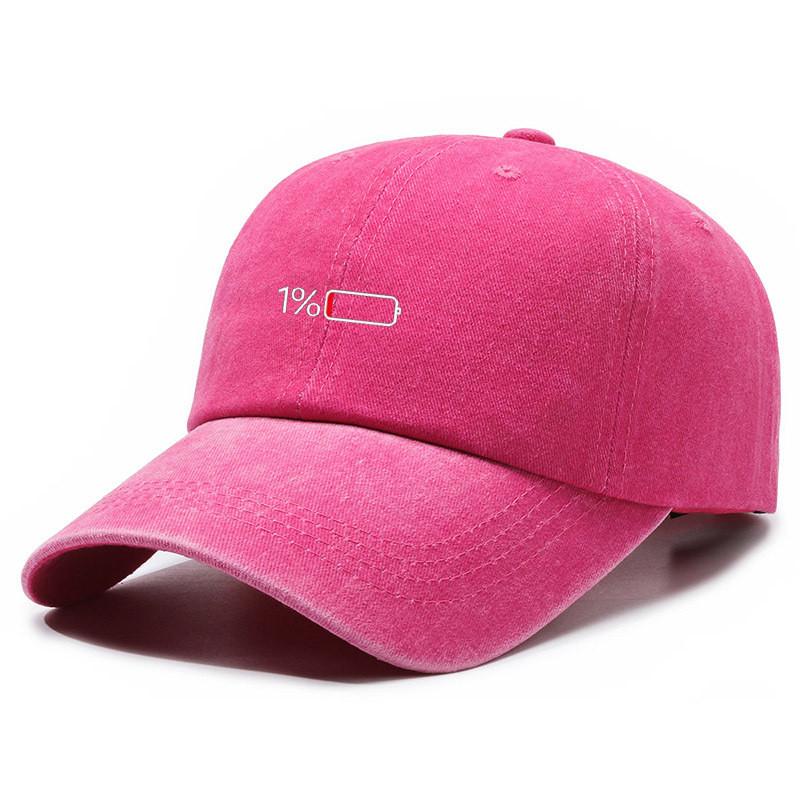 Vintage Wash Cotton Baseball Cap With Curved Brim For Casual Style And Sun Protection
