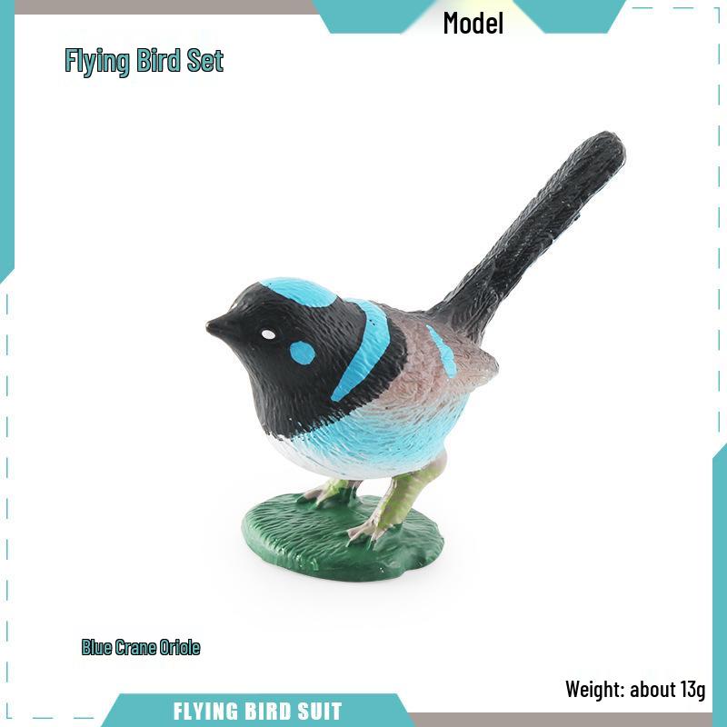 Cross-border Bird Model Ornament: Kingfisher, Magpie, Pigeon, Cuckoo, Barbet, Tit