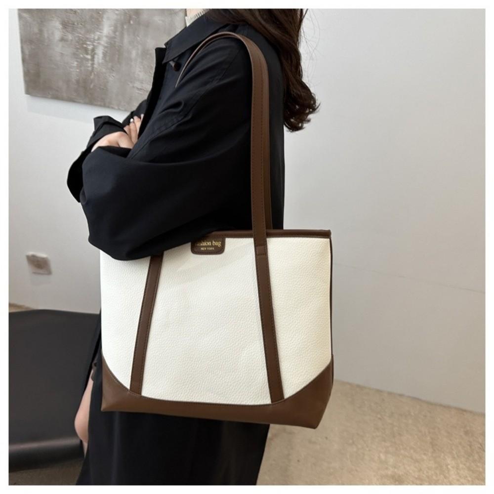 Large Capacity PU Tote Bag Handbag Ladies Commute Bag Fashion Women Shoulder Bag Women