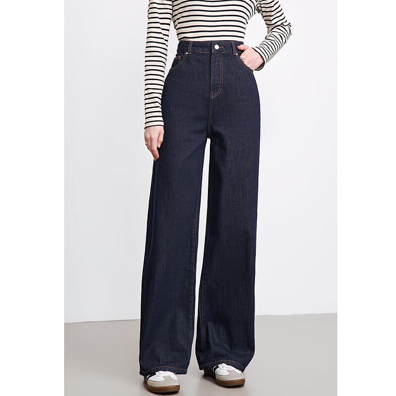 Betu Women's 2025 Spring High-Waist Loose Denim Jeans